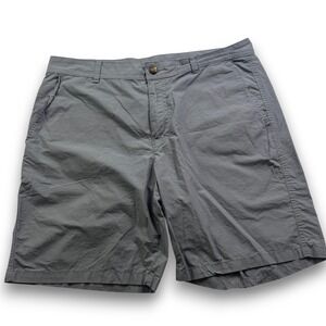 Columbia Mens Grey Cotton Utility Hiking Shorts Size 34W 8L AM4471